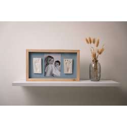 2 x Babyaftryk i Aflang Ramme - Abstrakt