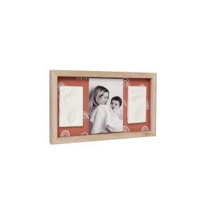 2 x Babyaftryk i Aflang Ramme - Terrakotta