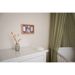 2 x Babyaftryk i Aflang Ramme - Terrakotta