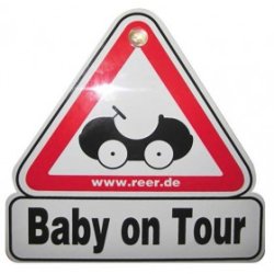 Skilt, "Baby on Tour"