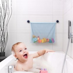 Opbevaringsnet til badet 